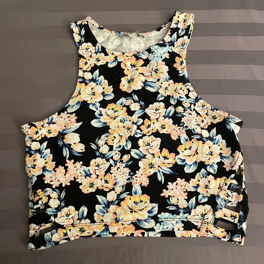 Charlotte Russe Floral Crop Top